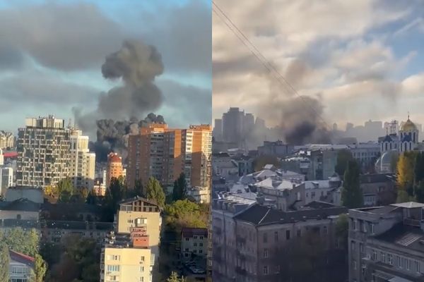 基辅连环爆炸！市中心黑烟狂窜 泽连斯基发声
